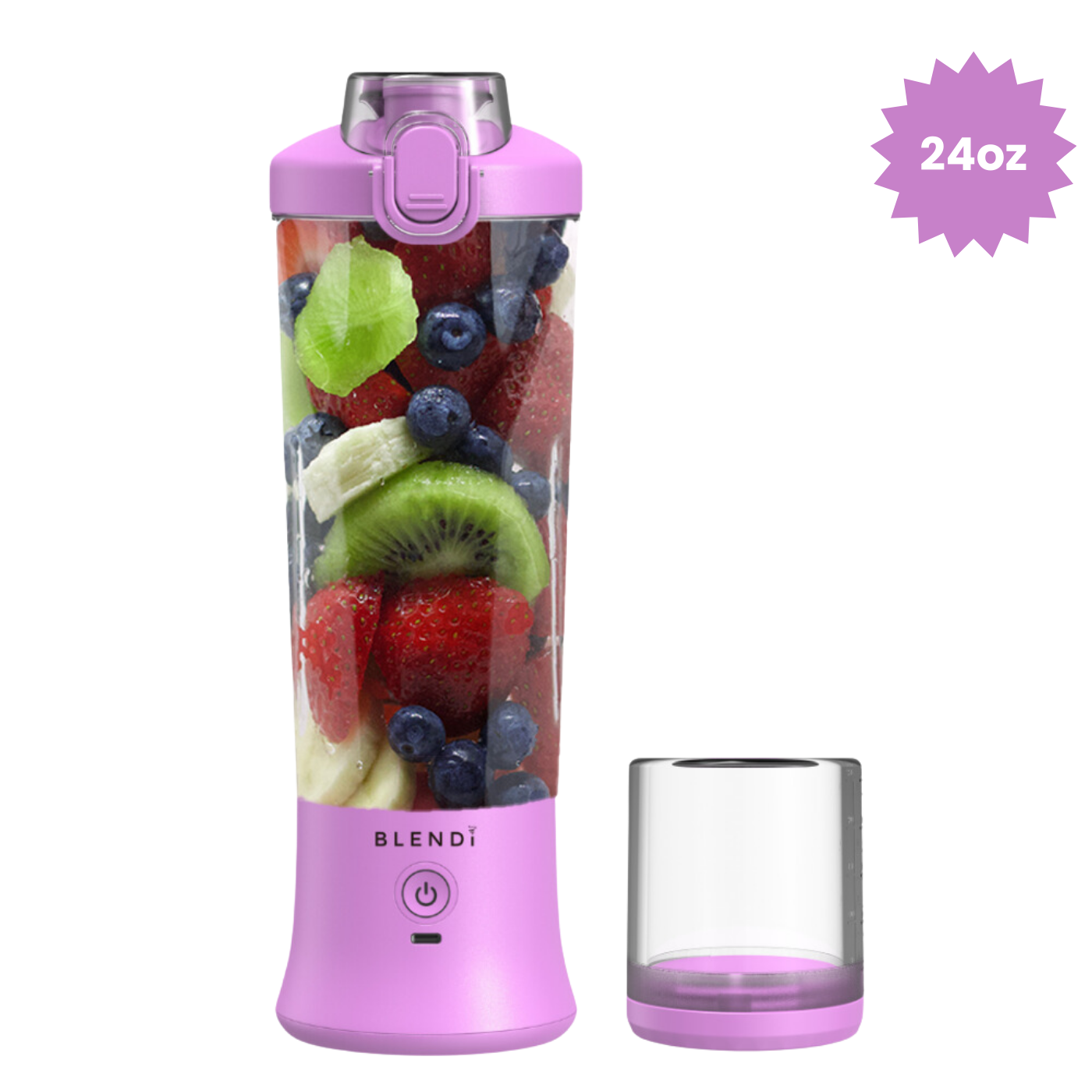 X Ice Crushing Portable Blender – 24oz Cordless Blender with Travel Bottle