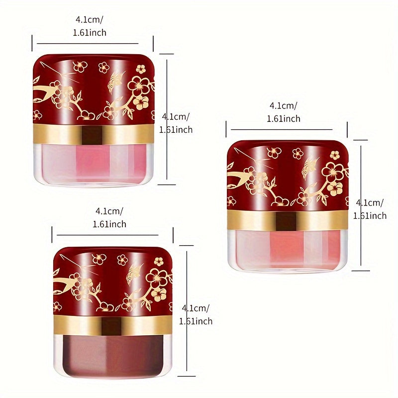 ROUSE 3 Color Blush Palette – Natural Coral & Pink Face Powder