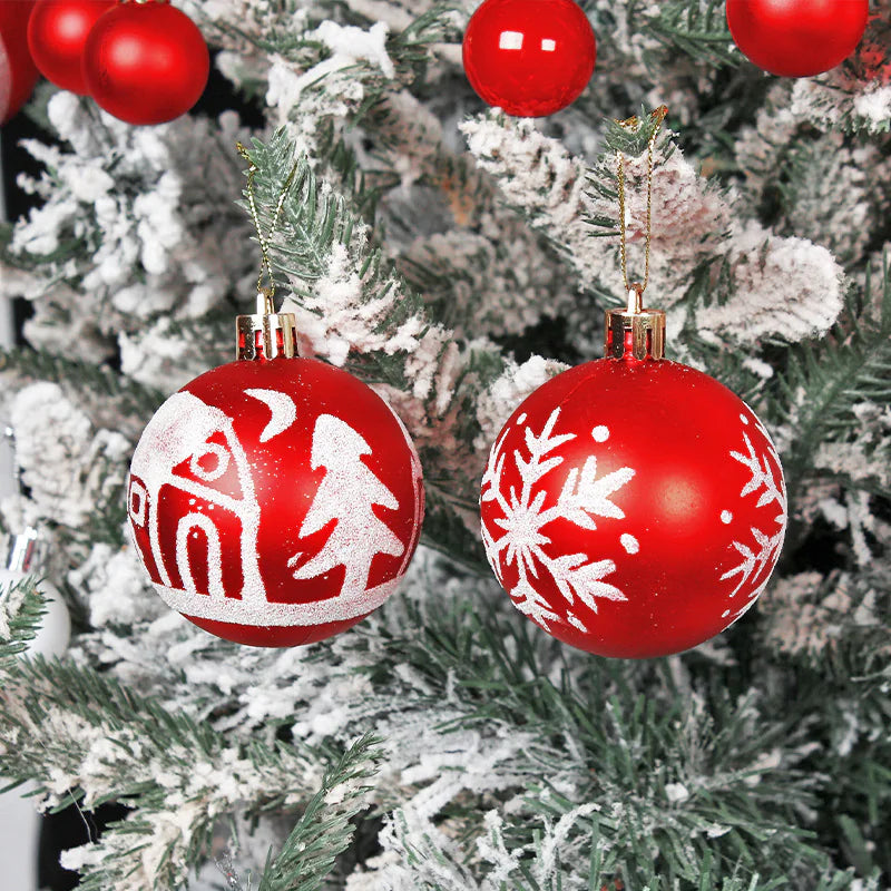 Colorful Christmas Ball Ornaments Set – Holiday Tree Décor - Roomsium