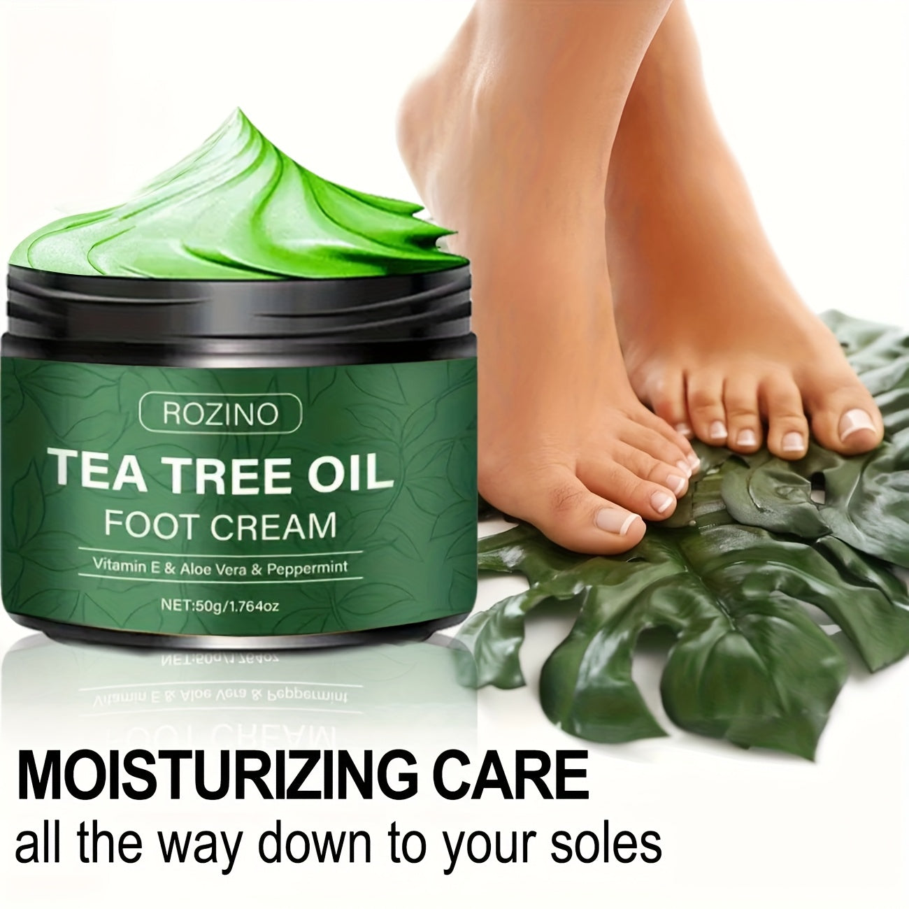 ROZINO Tea Tree & Aloe Vera Foot Cream 2-Pack