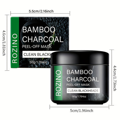 ROZINO Bamboo Charcoal Face Mask – Deep Cleansing Facial Mask with Aloe Vera