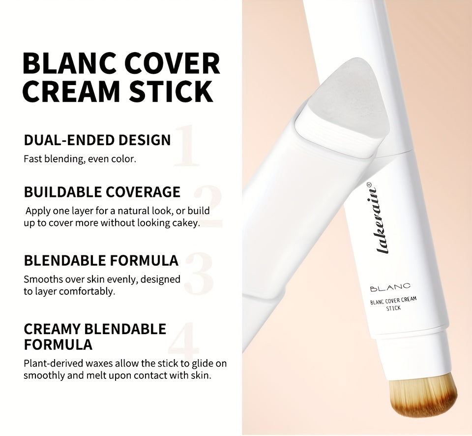 Color-Adapting Foundation Stick – Matte Coverage with Dual Brush