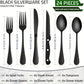 24/48-Piece Stainless Steel Silverware Set with Steak Knives – Mirror-Polished Tableware