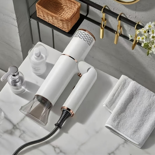 Professional Hair Dryer – 1200W | Foldable Handle | Hot & Cold Air | 110V US Plug | Nozzle, Comb & Hanger Included