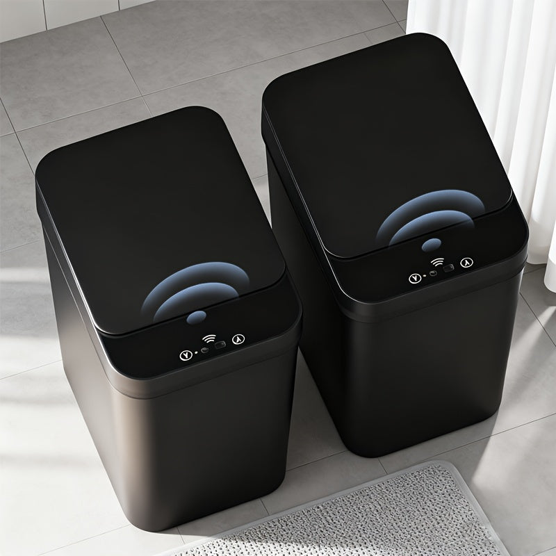 2 Pack Motion Sensor Trash Can Slim Bathroom Bin