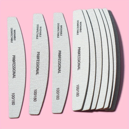 10PCS Nail File Buffer – Professional Emery Manicure Files