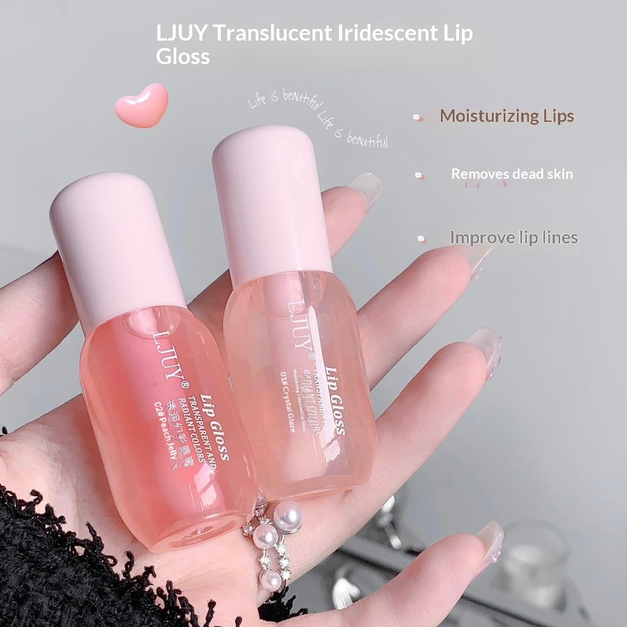 LJUY Lip Oil – Translucent & Illusionary Color Lip Gloss - Roomsium
