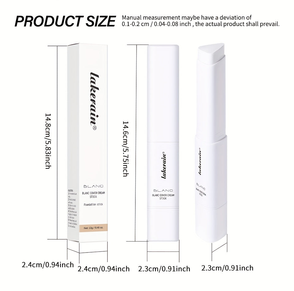 Color-Adapting Foundation Stick – Matte Coverage with Dual Brush