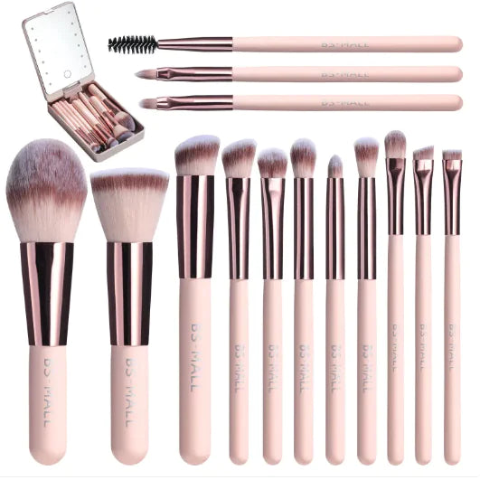 Makeup Brushes with Luminous Mirror - Roomsium