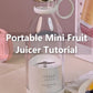 Portable Fruit Blender 350ML – Wireless USB Rechargeable Mini Juicer for On-the-Go
