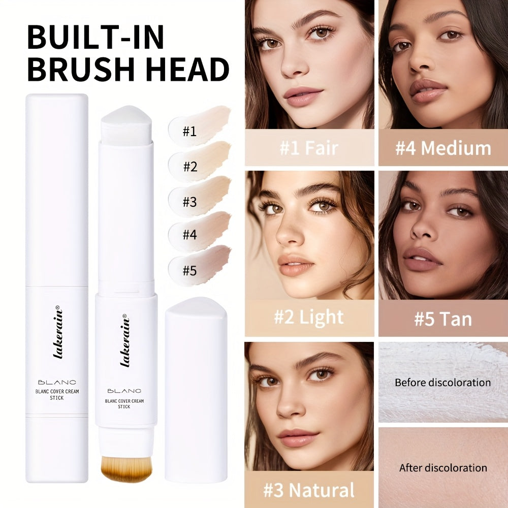 Color-Adapting Foundation Stick – Matte Coverage with Dual Brush
