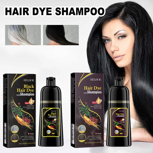 EELHOE Brown Hair Coloring Shampoo 500ml