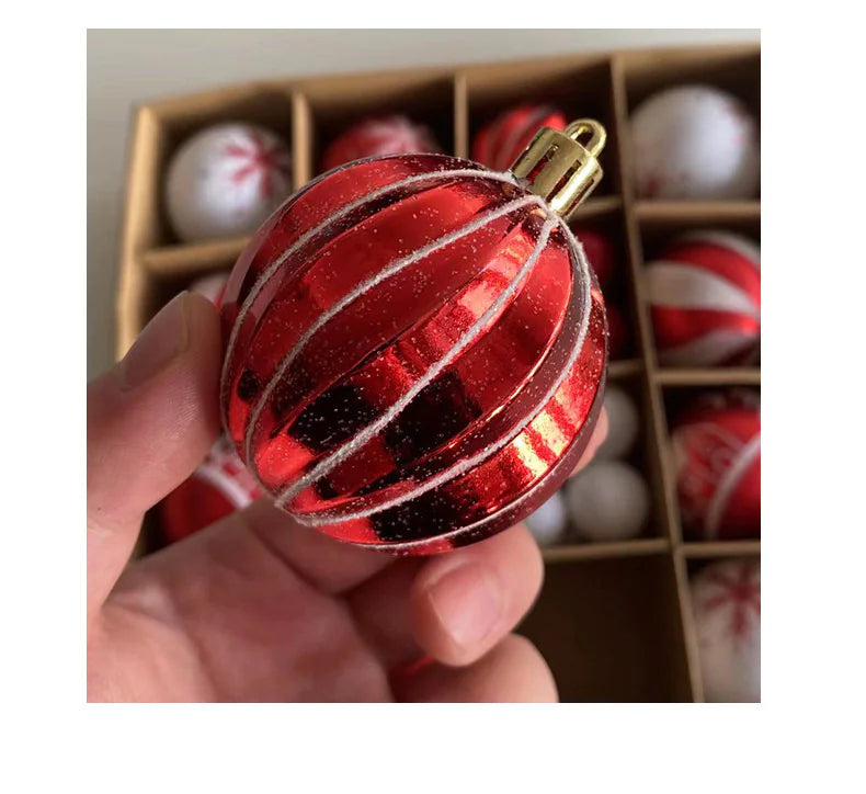 Colorful Christmas Ball Ornaments Set – Holiday Tree Décor - Roomsium