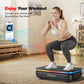 MERACH Vibration Plate Exercise Machine with LED Lights & Bluetooth – Full-Body Fitness Platform