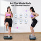 MERACH Vibration Plate Exercise Machine with LED Lights & Bluetooth – Full-Body Fitness Platform