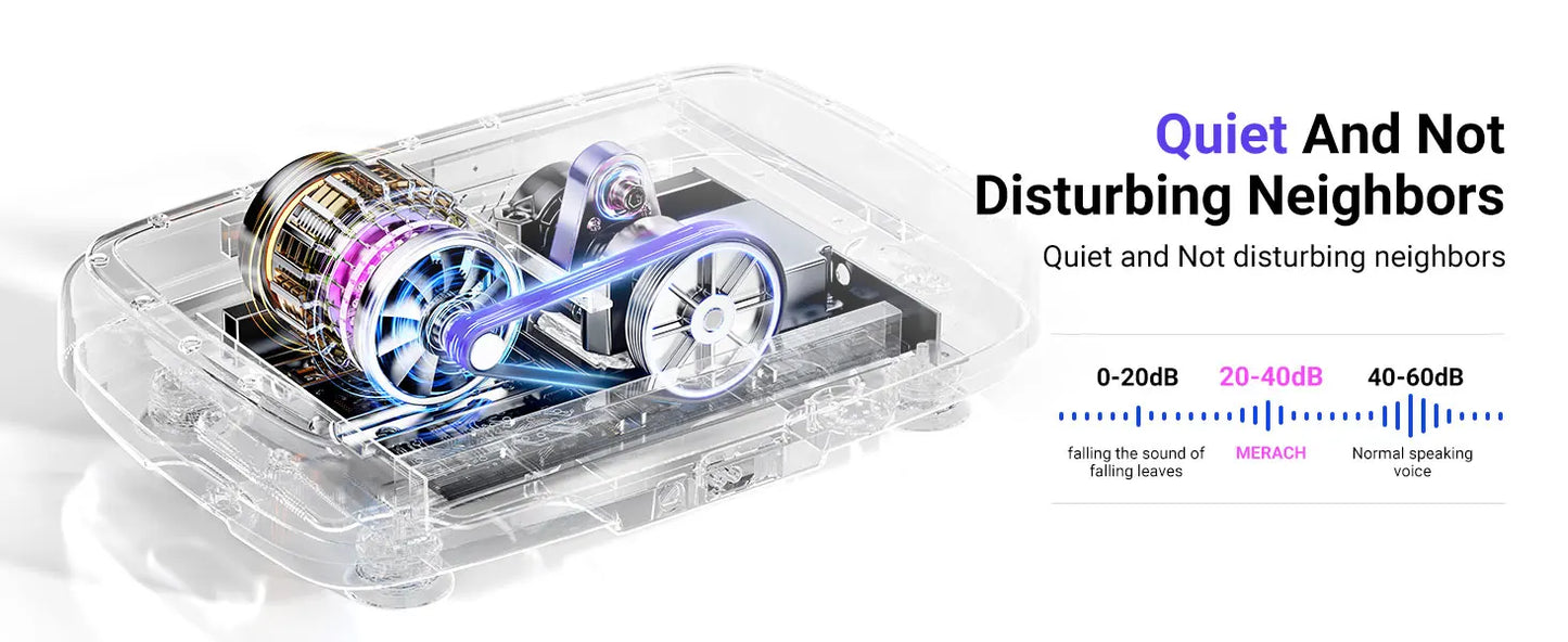 MERACH Vibration Plate Exercise Machine with LED Lights & Bluetooth – Full-Body Fitness Platform