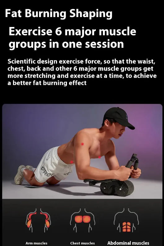 Automatic Rebound Abdominal Wheel - Roomsium