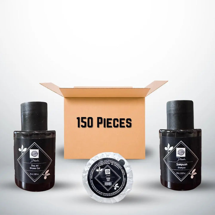 Roomsium Bulk Guest Toiletries 150 Count Amenities Set by Roomsium for people and prepared rooms