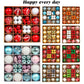 Colorful Christmas Ball Ornaments Set – Holiday Tree Décor - Roomsium