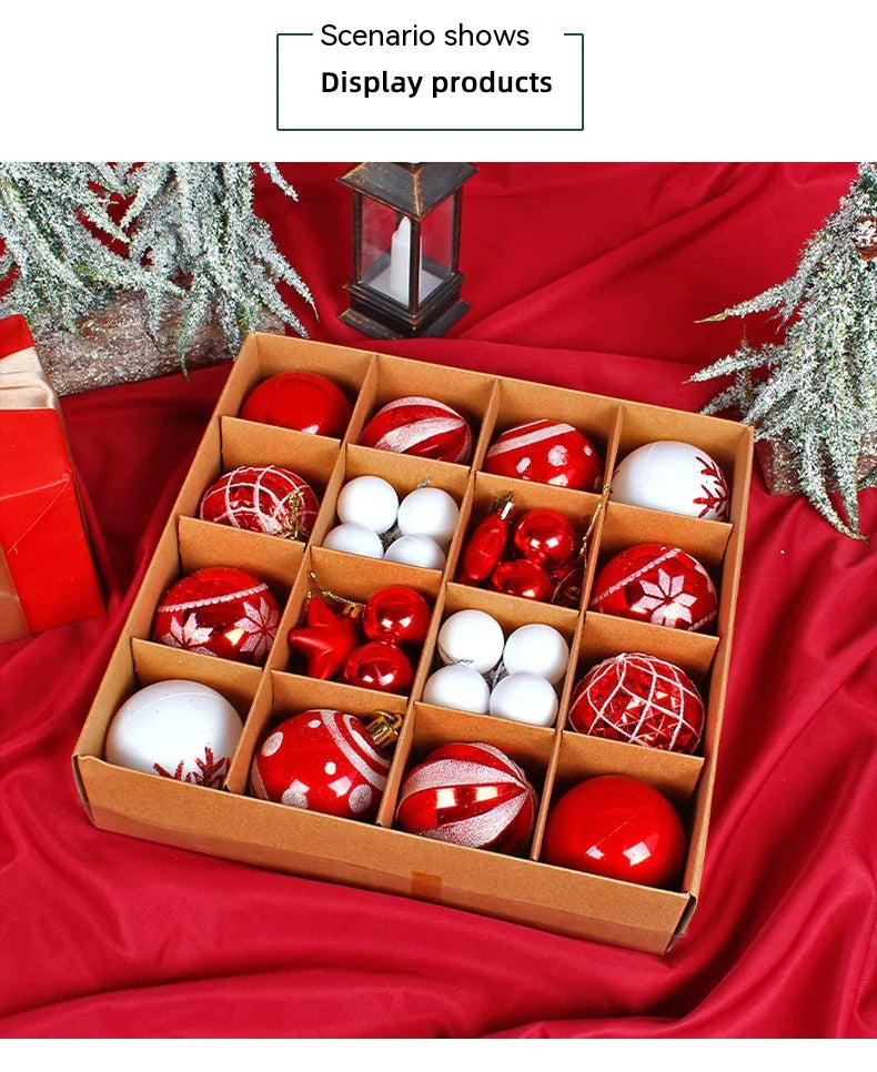 Colorful Christmas Ball Ornaments Set – Holiday Tree Décor - Roomsium