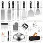 132PCS BBQ Griddle Accessories Kit Stainless Steel Outdoor Set