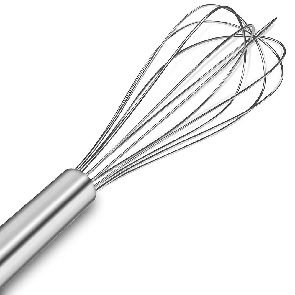 LMETJMA Stainless Steel Balloon Whisk – 8/10/12 Inch