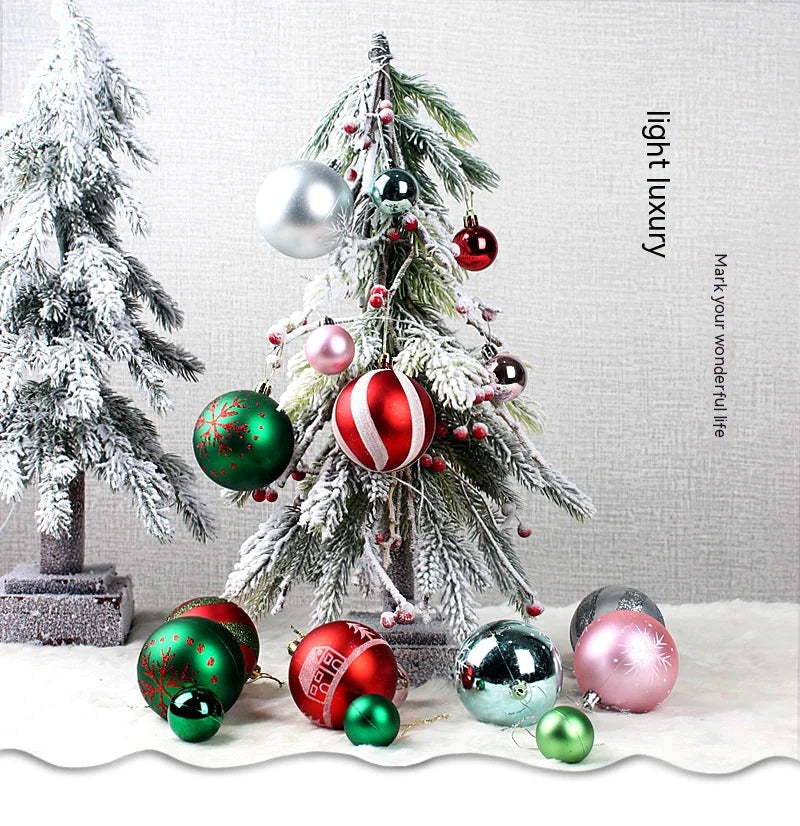Colorful Christmas Ball Ornaments Set – Holiday Tree Décor - Roomsium