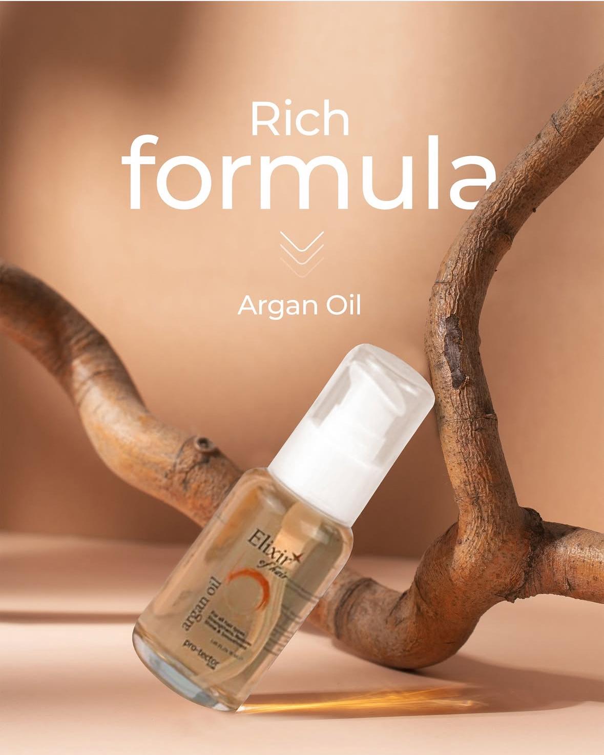 Elegance Elixir of Hair – Argan Oil Serum | Smooths, Strengthens & Adds Shine - Roomsium