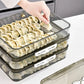 Transparent Dumpling Storage Box with Lid – Stackable Plastic Food Organizer (1pc)