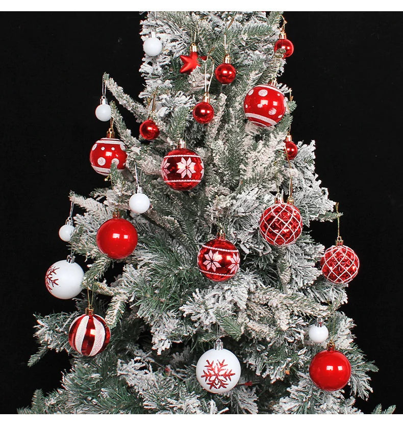 Colorful Christmas Ball Ornaments Set – Holiday Tree Décor - Roomsium