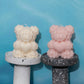 Rose Bear Decorative Candle – Handmade Natural Soy Wax - Roomsium