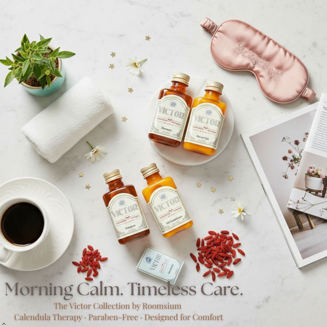 Roomsium Guest Bathroom Bundle (170 Pieces) – Victor Toiletries Sets & Hand-Wrapped Olive Oil Guest Soaps - Roomsium