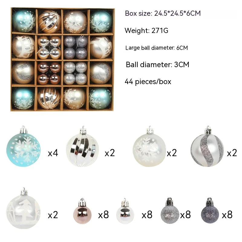 Colorful Christmas Ball Ornaments Set – Holiday Tree Décor - Roomsium
