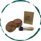 Bronzer Loose Powder Set – Refillable Bamboo Case, 0.4 oz Refill & Kabuki Brush