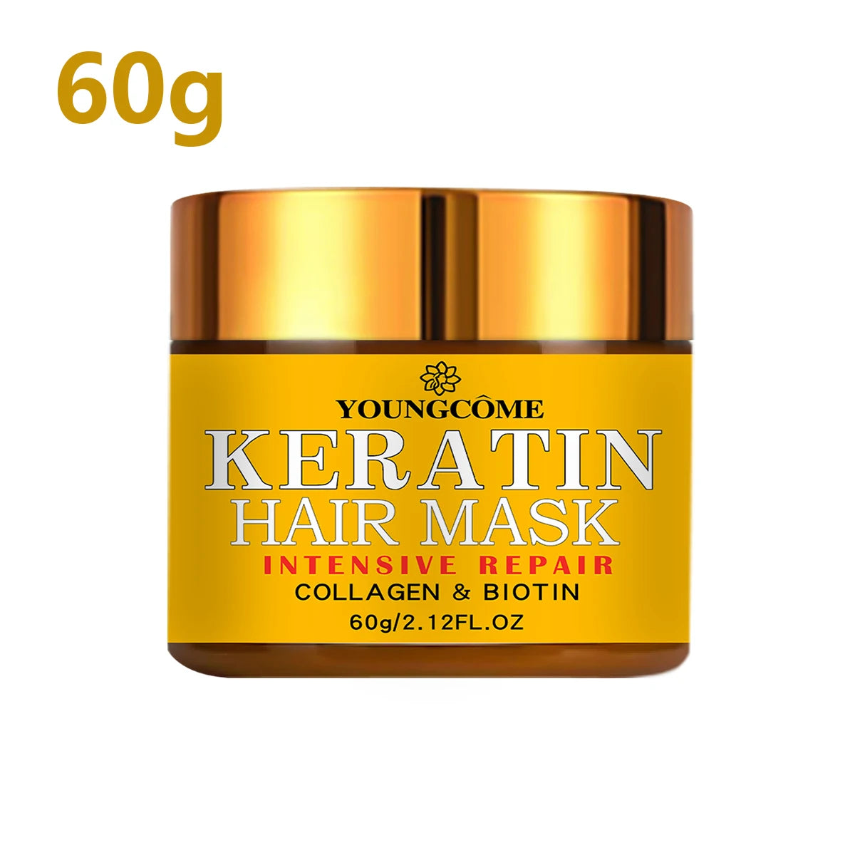 Keratin Hair Repair Mask with Biotin & Collagen – Deep Treatment