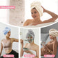 Absorbent Hair Towel Wrap Button Closure