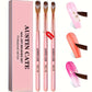 3pcs Acrylic Nail Brush Set (#8/#10/#14) – Nylon Nail Art Brushes for Acrylic Application