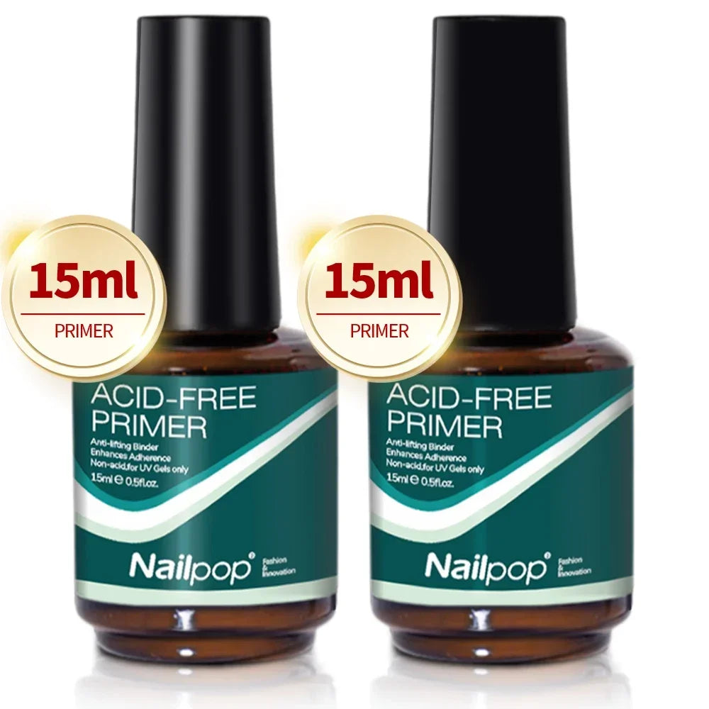 Nailpop Nail Dehydrator & Acid-Free Primer Set – Natural Nail Prep for Acrylic & UV Gel - Roomsium