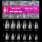 600pcs Soft Gel Nail Tips – Half Matte Clear Almond False Nails for Extension - Roomsium