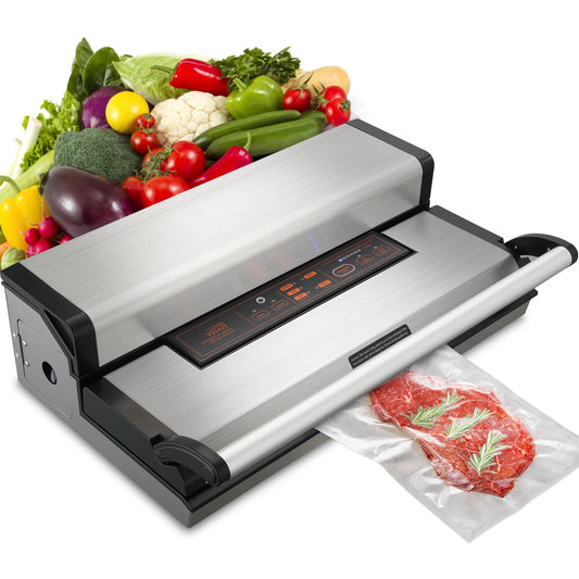 SucceBuy Commercial Vacuum Sealer Machine – Automatic Food Packaging with Cutter & Bag Storage - Roomsium