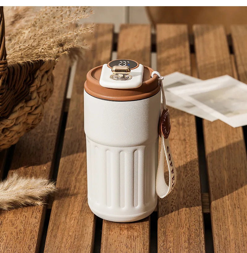 450ml Smart Temperature Display Thermos Bottle 316 Stainless Steel