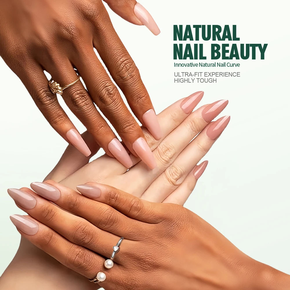 Nailpop 3-in-1 Nude Natural Nail Tips – 140PCS