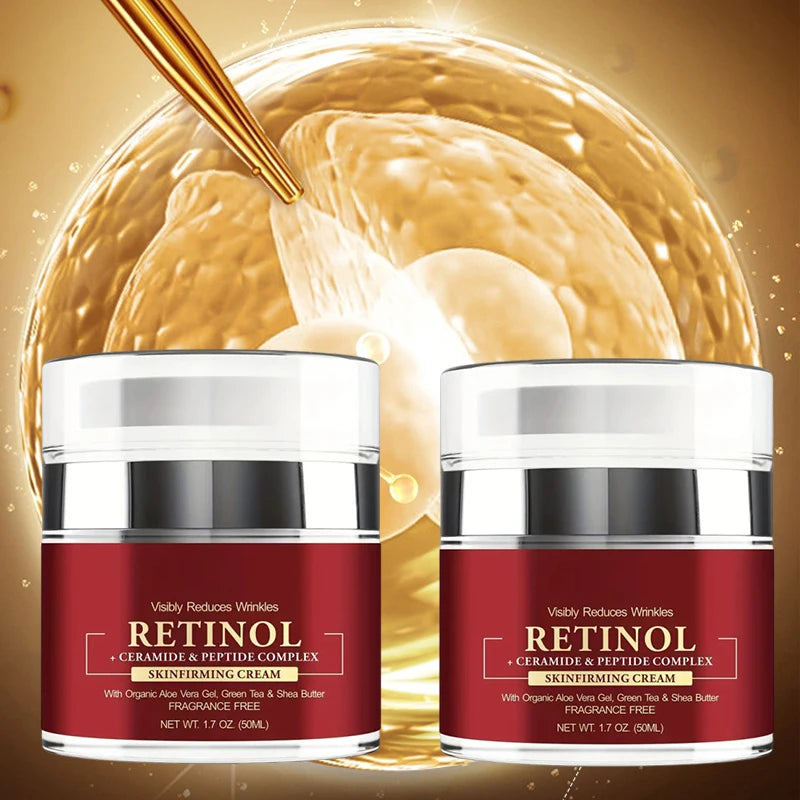 Instant Retinol Face Cream – Collagen Firming Moisturizer with Hyaluronic Acid (50ml)