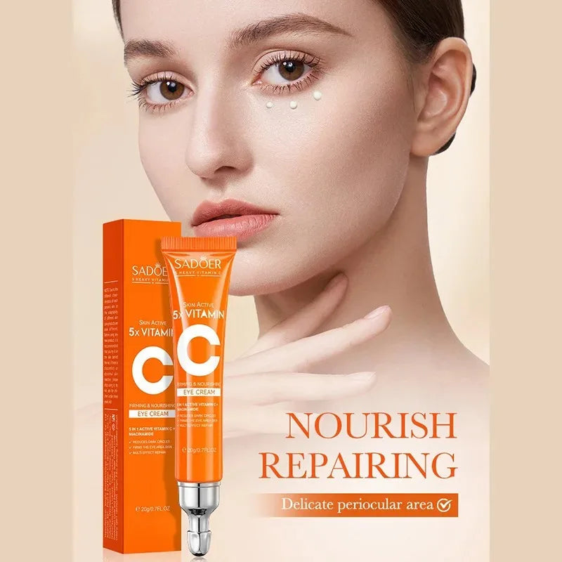 Vitamin C Eye Cream – Hydrating & Brightening Under Eye Care (20g) - Roomsium