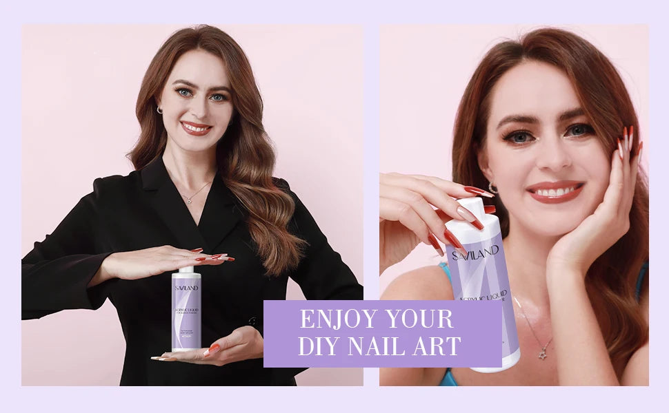 Saviland Acrylic Nail Liquid Monomer – 60ml–500ml | For Acrylic Nail Application