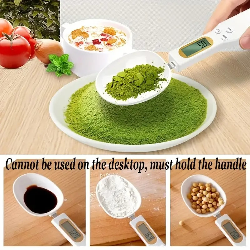 Mini Digital Spoon Scale 0.1–500g – High-Precision LCD Measuring Spoon for Cooking & Baking