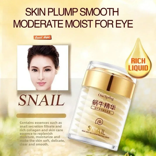 Snail Collagen Skincare Set – Hydrating Face Cream & Eye Serum - Roomsium