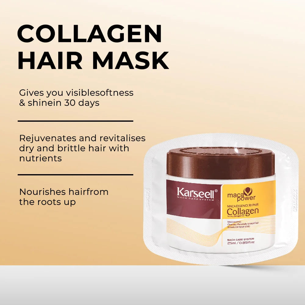 Karseell Collagen Hair Mask 24 Pack Deep Conditioning Treatment