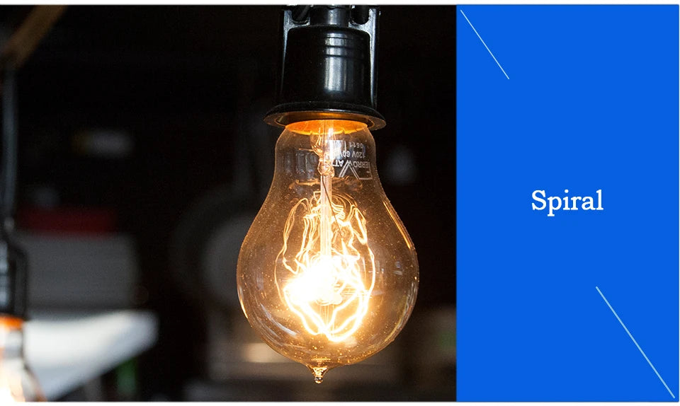 YNL E27 Retro Edison Bulb 220V 40W – ST64 G80 G95 G125 Vintage Filament Light Bulb - Roomsium