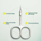 Nailpop Professional Cuticle Scissors – Stainless Steel Precision Cuticle Trimmer - Roomsium